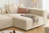 KAWOLA Sofa CARMO Ecksofa Stoff beige Recamiere rechts 68 x 191 x 306 cm Bild 2