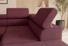 Couch Zento L Form in Samtstoff - Samtstoff - bordeaux - Rechts Bild 5
