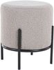 Polsterhocker in Taupe, Schwarz 35 x 35 x 38 cm Bild 4