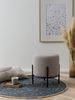 Polsterhocker in Taupe, Schwarz 35 x 35 x 38 cm Bild 5
