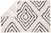 Kleine Wolke Badematte Boho, Badvorleger, Badezimmer Teppich, Höhe 36 mm, rutschhemmend beschichtet, fußbodenheizungsgeeignet, Baumwolle, rechteckig, Badteppich, modernes Rauten Muster, reine Baumwolle, waschbar Bild 3