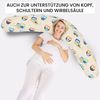 Amilian Stillkissen XXL 170 cm - Schwangerschaftskissen & Seitenschläferkissen mit Bezug, - Lagerungskissen - Nursing Pillow - Pregnancy Pillow, mit Füllung, Schlafkissen für Seitenlage - Körperkissen Bild 3