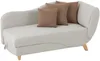 Vente-unique - PENELOPE Chaise longue Stoff Beige - B 80 cm x H 81 cm x L 160 cm Bild 3