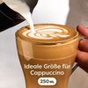 Cosumy Gläser-Set 6 Cappuccino Gläser mit Henkel und Löffel - 250ml - Hält lange warm, 12-tlg, Glas, Cappuccino Gläser Set mit Henkel und Löffel - 250 ml - Hält lange warm Bild 4