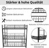 Schweres Dreifach-Rahmenbett 90*190cm,mit eingebauter Leiter, durchgehendem Geländer, bodensicher für Kinder/Jugendliche/Erwachsene, Schlafzimmer, keine Federn erforderlich, einfach zu montieren, Bild 5