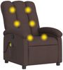 vidaXL Massagesessel Dunkelbraun Stoff 371744 Bild 2