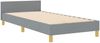 vidaXL Bettgestell mit Kopfteil Hellgrau 80 x 200 cm Stoff 3344683 Bild 4