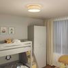 vidaXL Deckenlampe mit Strahlern Grau 38 x 38 x 13,5 cm Stoff 42001216 Bild 3