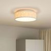 vidaXL Deckenlampe mit Strahlern Grau 38 x 38 x 13,5 cm Stoff 42001216 Bild 4