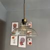 Bamyum Pendelleuchte Vishi Einzelner Glas-Kronleuchter Retro Pendelleuchte, ohne Leuchtmittel Bild 4