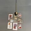 Bamyum Pendelleuchte Vishi Einzelner Glas-Kronleuchter Retro Pendelleuchte, ohne Leuchtmittel Bild 2