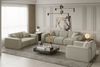 Sofa Designersofa CELES 2-Sitzer in Stoff Opera Velvet Creme Bild 2