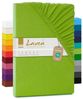 Lavea Spannbettlaken Maya, in Gr. 60x140, 90x200, 120x200, 140x200, 180x200 oder 200x220 cm, 100% Baumwolle, Gummizug: rundum, (1 Stück), Jersey Spannbetttuch für Topper, Boxspring- und Wasserbetten Bild 4