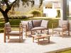 Lounge Set mit Tisch CERRETO Bambusholz Taupe Bild 3