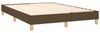 vidaXL Polsterbett mit Matratze Stoff Dunkelbraun 140x200 cm Bild 4