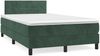 vidaXL Boxspringbett mit Matratze & LED Dunkelgrün 120x190 cm Samt 3270156 Bild 3