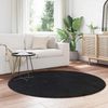 vidaXL Teppich Shaggy Hochflor NAVARRA Schwarz 160x160 cm Polyester 4102910 Bild 3