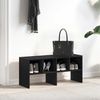vidaXL Schuhregal Stapelbar Schwarz Eichen-Optik 89,5x30x40 cm 858841 Bild 3