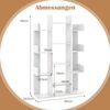 Bücherregal im Baumform Regal mit 13 offenen Fächern 86 x 24,5 x 141 cm Weiß Bild 3