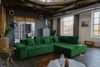 KAWOLA Sofa NEVADA Ecksofa Velvet smaragd Recamiere rechts 82 x 215 x 319 cm Bild 5