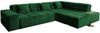 KAWOLA Sofa NEVADA Ecksofa Velvet smaragd Recamiere rechts 82 x 215 x 319 cm Bild 3