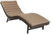 MERXX Gartenliege Piacenza, Polyrattan, braun, inkl. Wendeauflage Bild 3