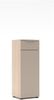 Kompakter Büroschrank SANTORIN Riva Eiche & Glas Cashmere 110 cm Bild 1