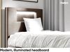MEBLINI Kinderbett mit Bettkasten GARETH 1 80x200 Rechts – H3/Braun Samt Gepolstert Einzelbett mit Matratze - Polsterbett mit Stauraum - Bett mit Kopfteil – Stauraumbett Bild 3