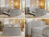 Elektrisch Boxspringbett Multipocket-Matratzen, elektrisch verstellbar, Polsterbett mit Bettkästen - FORTINA - 160 x 200 cm - Hellgrau Struktur - H4 Bild 2