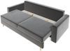 Sofa 3-Sitzer BELLA mit Schlaffunktion Grau Bild 4