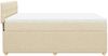 vidaXL Boxspringbett mit Matratze Creme 140x200 cm Stoff 3287491 Bild 5