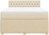 vidaXL Boxspringbett mit Matratze Creme 140x200 cm Stoff 3287491 Bild 4