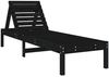 vidaXL Sonnenliegen 2 Stk. Schwarz 199,5x60x74 cm Massivholz Kiefer 825074 Bild 3