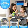 KIDUKU® Hochstuhl Baby 3in1 mit Neugeborenenaufsatz + Lätzchen, Spielbogen & Tisch | Kinderhochstuhl klappbar mit Liegefunktion | Kombihochstuhl höhenverstellbar | Babystuhl mitwachsend 0-36 Monate Bild 4