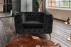 KAWOLA Sessel NARLA Chesterfield Loungesessel Velvet schwarz 71 x 87 x 120 cm Bild 2