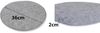 sunnypillow Stuhlkissen 4er Set Sitzkissen Filz Stuhlkissen rund Ø 36cm Filzkissen, Hellgrau Bild 2