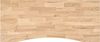 vidaXL Schreibtischplatte Unbehandelt 120x60x2,5 cm Massivholz Eiche 4009014 Bild 2