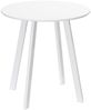 HOMCOM Esstisch Runder Küchentisch für 2 Personen (Rundtisch, 1-St, Esszimmertisch), Weiß Ø72 x 75cm Bild 2