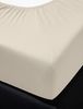 Irisette Kuschel-Jersey Spannbetttuch Vesuv 0012 creme 150x200 cm 12-81 creme Bild 3