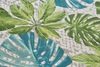 Hanse Home Tropical Leaves In- & Outdoor Teppich – Flachgewebe Aussenteppich, Jungel Palmen Blätter Design, ÖKO-TEX Wetterfest & UV-beständig für Balkon, Terrasse, Garten – Türkis Grün, 160x235 cm Bild 3