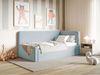 Selsey 'Fanko' Jugendbett 90x200 cm mit Kopfteil rechts, Samt, Hellblau Bild 3