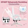 Dowinx Gaming-Stuhl Süße Katze Edition mit Katzenohren und Plüschtier (Packung), Ergonomischer Stuhl mit Hoher Rückenlehne und Lendenwirbelstütze Bild 2