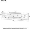 Merax 181 cm Hochglanz-TV-Schrank mit LED-Beleuchtung, Für Fernseher bis 80 Zoll, Glasfront, zwei klappbare Schubladen, Weiß Bild 4