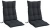vidaXL Hochlehner-Auflagen 2 Stk. Schwarz Oxford-Gewebe 377623 Bild 3