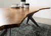 Baumtisch Akazie 220x100x76 natur lackiert Beine anthrazit matt FREEFORM 4 #49 Bild 5