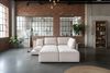 KAWOLA Schlafsofa SADIRA Ecksofa Cord cremeweiß Recamiere rechts 89 x 209 x 288 cm Bild 5
