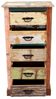 Kommode Retro 60x120x45 aus recyceltem Mangoholz Bild 5