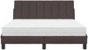 vidaXL Bett mit Matratze "Hanko" Dunkelbraun 120x200 cm Stoff 3310520 Bild 5