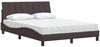 vidaXL Bett mit Matratze "Hanko" Dunkelbraun 120x200 cm Stoff 3310520 Bild 4