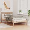vidaXL Bettrahmen Braun 90 x 200 cm Massives Kiefernholz 872347 Bild 3